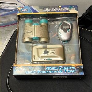 A true collectors gem. Where else can you get a camera binoculars and a timer